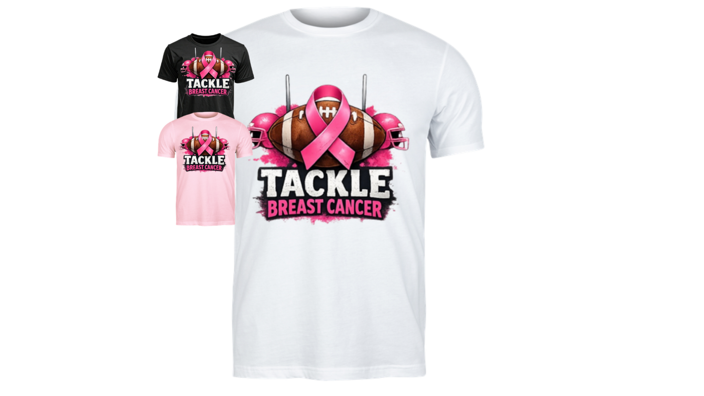 Football Tackle Cancer Tee